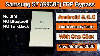 Samsung S7 (SM-G930F)  FRP Bypass Google Account Remove Android  8.0 New Method