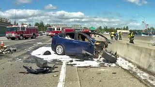 On friday, tesla confirmed that a model x sedan involved in fatal
crash highway 101 last week was operating autopilot mode. andrea
nakano reports. (3...