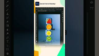 Fruit in ice cubes, realistic effect. #photoshoptricks #imageediting #photoshop screenshot 5