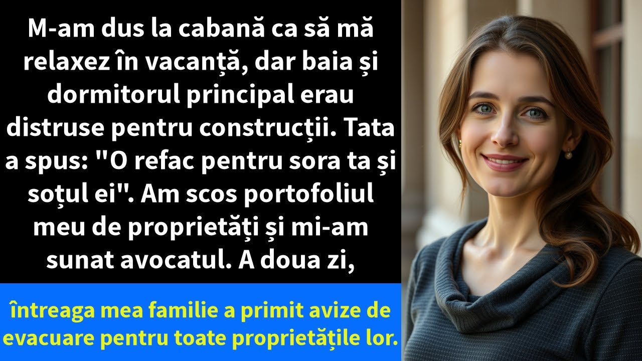 M-am dus la cabană ca să mă relaxez în vacanță, dar baia și dormitorul principal erau distruse