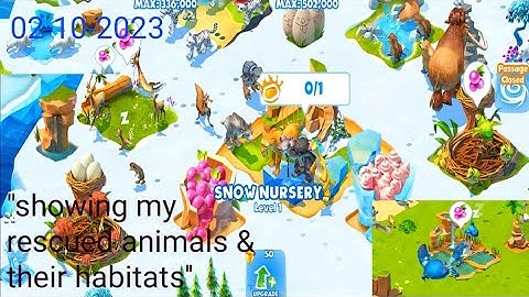 Ice Age Adventure ( showing rescued animals & their habitats)