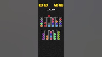 Ball Sort - Color Puzzle Game - Level 900 - Walkthrough SOLVED by RobotPlayer AI!!!