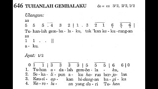 TUHANLAH GEMBALAKU - Puji Syukur No. 646