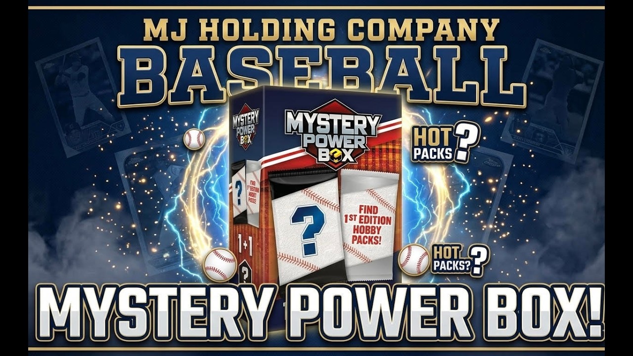 2026 MJ HOLDING COMPANY BASEBALL MYSTERY POWER BOX! NEW RELEASE