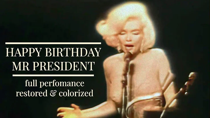 Marilyn Monroe singing Happy Birthday Mr President...