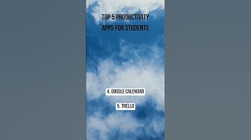 Top 5 Productivity Apps For Students! #shorts #study #top5