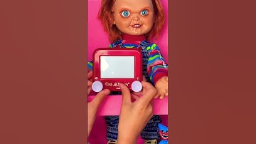 Etch A Sketch! #shorts #etchasketch #unboxing #chucky #huggywuggy #toys #viral #short