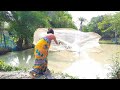 Amazing Net Fishing || Amazing Fish Catching With A Cast Net || Akhi fishing BD(part-06)