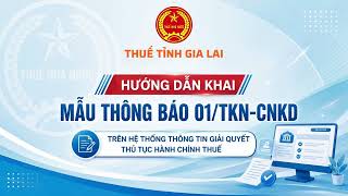 Information How to Submit Form 01/TKN-CNKD for Business Households with Revenue Under 1 Billion @congdansovie... Guide