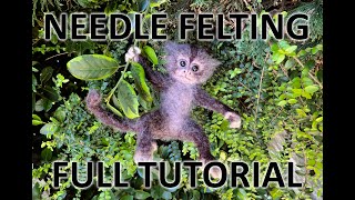 Needle Felted Monkey Marmoset Tutorial How to DIY