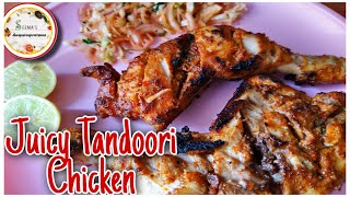 Juicy Tandoori Chicken with hotel style salad || मुर्ग तंदुरी || By Chef Seema