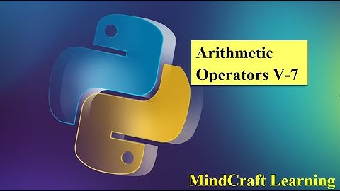 "Mastering Arithmetic Operators in Python | Python Programming Tutorial # V-7" #pythonforbeginners