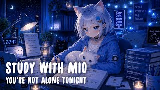 Late Night Before the Exam — Study with Mio | Anime Lo-Fi | 1 Hour Mix