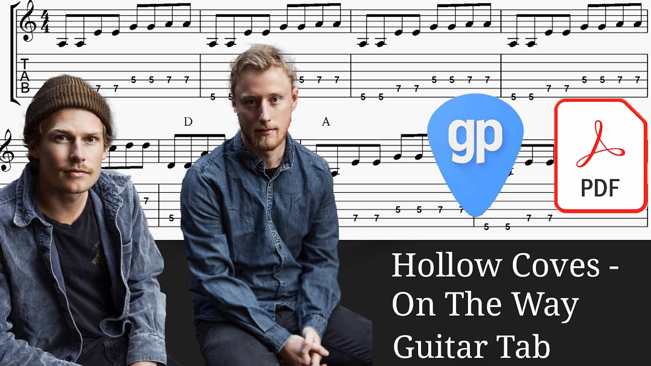 Hollow Coves - On The Way Guitar Tabs [TABS] - YouTube