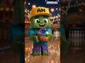 Minecraft AI # 17 — Zombie kecil ASMR Bowling  #minecraft #zombie #fyp #asmr #bowling