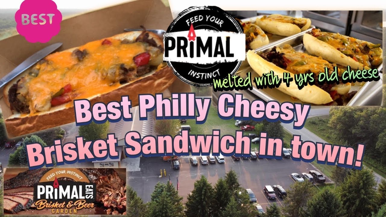 PRIMAL EATS GILLETT WISCONSIN BEST PHILLY BRISKET SANDWICH CATHY