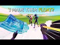 I made FAMOUS Youtubers FLOAT in Fortnite!