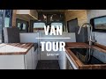 Custom Van Build (FULL TOUR) | Rossmönster | Sprinter 144&quot; w/ Tongue and Groove Cabin Vibes! | 258