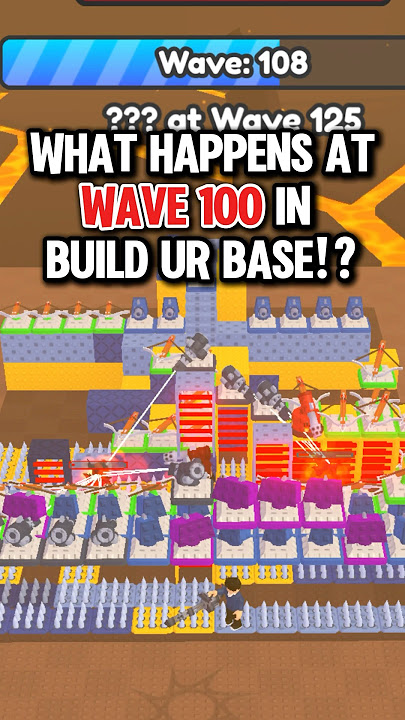 What Happens at WAVE 100 In Roblox Build Ur Base!? #roblox