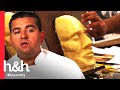 Buddy intenta modelar un rostro humano con sus propias manos | Cake Boss | Discovery H&H