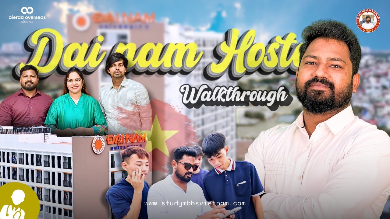 Dai Nam Hostel Walkthrough 🏡 | MBBS IN VIETNAM🇻🇳 | #mbbsinvietnam #aieraaoverseasstudies #mbbs
