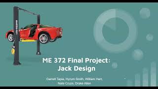 ME 372 Final Project: Jack Design