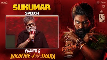 Sukumar Speech | Pushpa