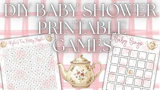 Making Baby Shower Games in Canva | Easy DIY Party Printables