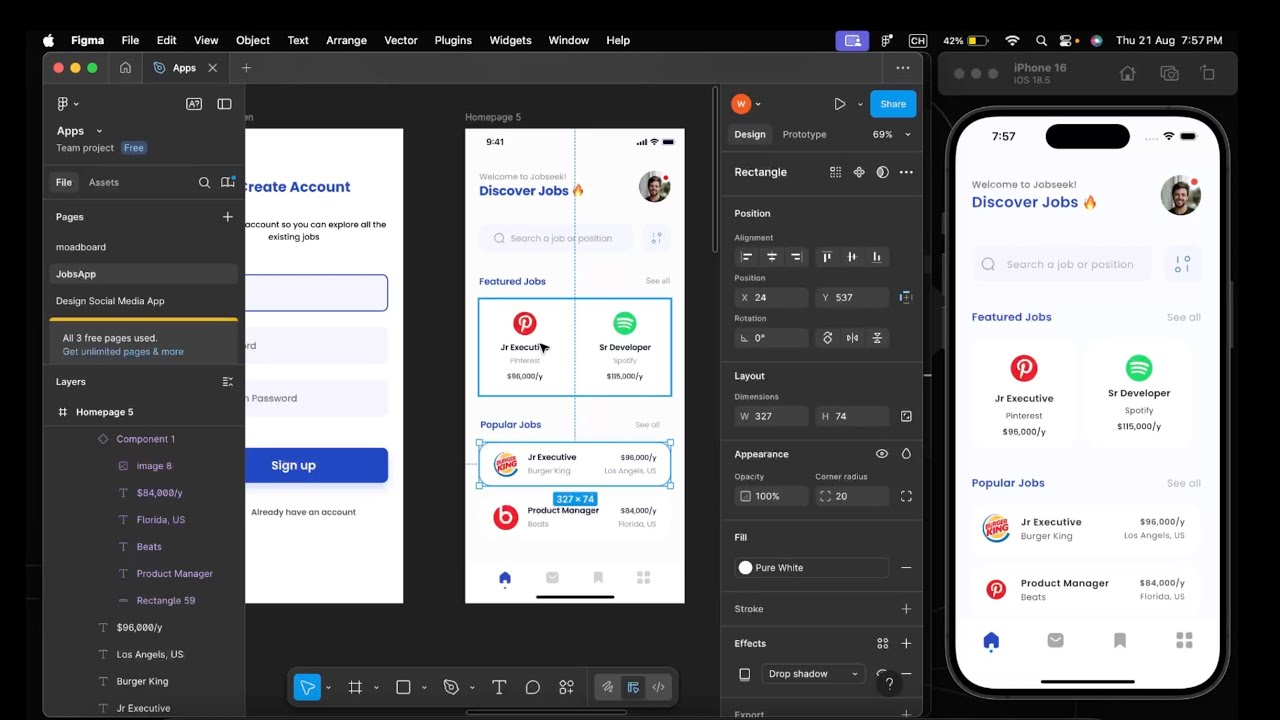 Bottom Navigation Bar And Home Screen - YouTube
