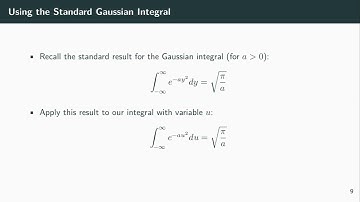 Fourier Transformation of a Gaussian Function