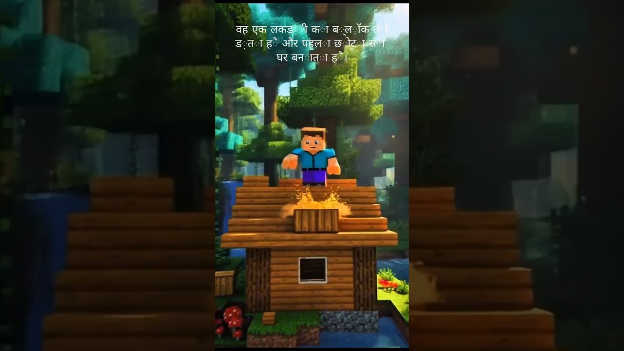 Minecraft Peaceful Survival Story | Steve in the Forest 