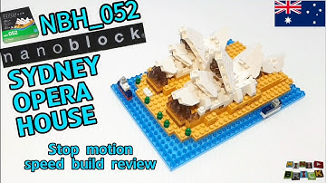 nanoblock NBH_052 | SYDNEY OPERA HOUSE 🇦🇺 | Stop motion speed build review