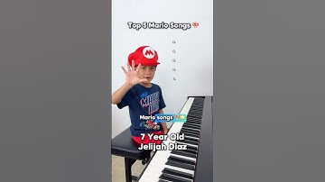 7 Year Old Shocks With Top 5 Mario Songs 🍄⭐️ Jelijah Diaz #piano #childprodigy #supermario #talented