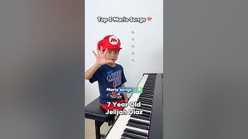 7 Year Old Shocks With Top 5 Mario Songs 🍄⭐️ Jelijah Diaz #piano #childprodigy #supermario #talented