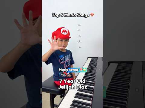 7 Year Old Shocks With Top 5 Mario Songs Jelijah Diaz Piano Childprodigy Supermario Talented