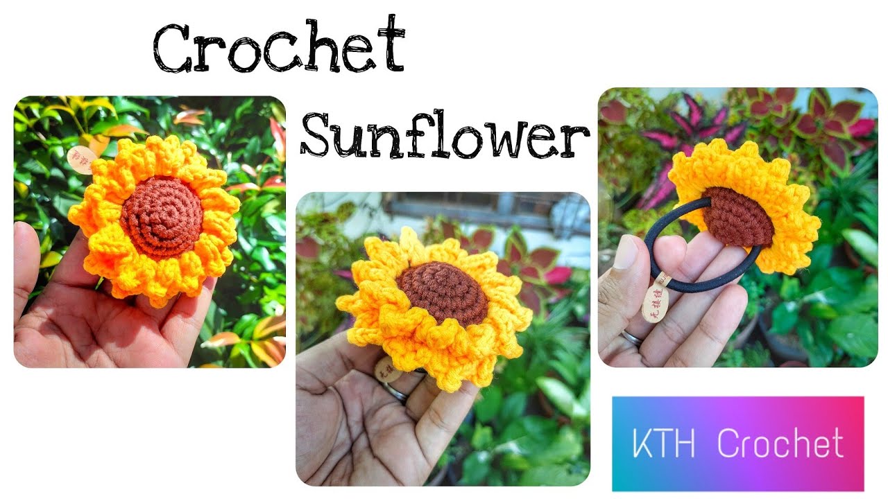 နေကြာပန်းခါင်းစည်းကွင်းထိုးနည်း🌻🌻