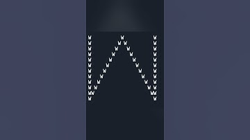 #Shorts🔥 Java Program Print Alphabet ( W ) using for loop.