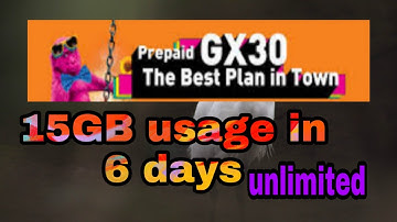 Unlimited prepaid internet usage in 6 days umobile gx30 see details in my umobile app