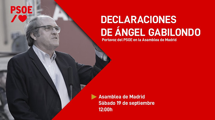 Declaraciones de Ángel Gabilondo