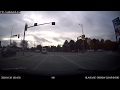 Bell repair truck runs red light in Pickering - License plate AT 25003