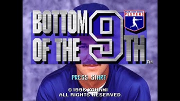 Bottom of the 9th - Sony PlayStation - Intro & Title Screen