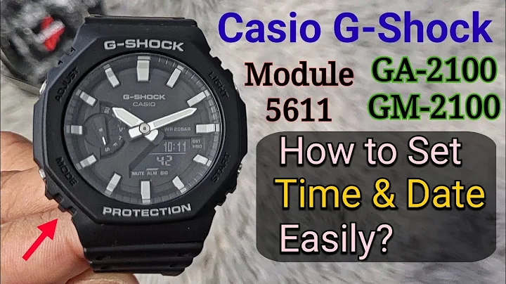 Casio G-Shock GA2100 GM2100 5611 | How To Set Time & Date Easily?