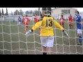 Larrate 0-7 Berriozar. Gol de Irati Ruiz de falta directa. Fútbol 11 regional femenino Navarra.