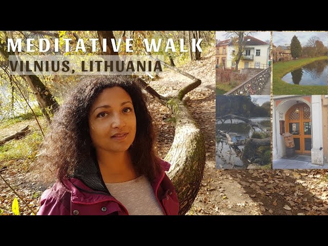 Self-love, meditative walk in Vilnius, Lithuania. ASMR guided meditation
