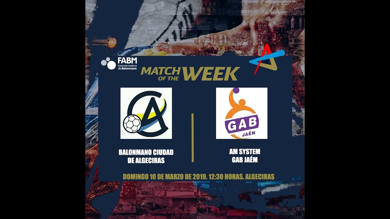 BALONMANO CIUDAD DE ALGECIRAS VS AM SYSTEM GAB JAÉN 