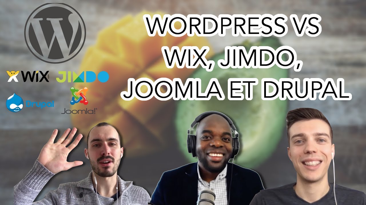 wordpress กับ joomla อันไหนดีกว่ากัน  New 2022  WordPress VS Wix, Jimdo, Joomla et Drupal - WordPress Divi Experts avec Alex de WP Marmite, Mak et N