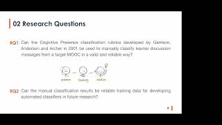 Presentation B6-P1: Towards automated analysis of cognitive presence in MOOC discussions