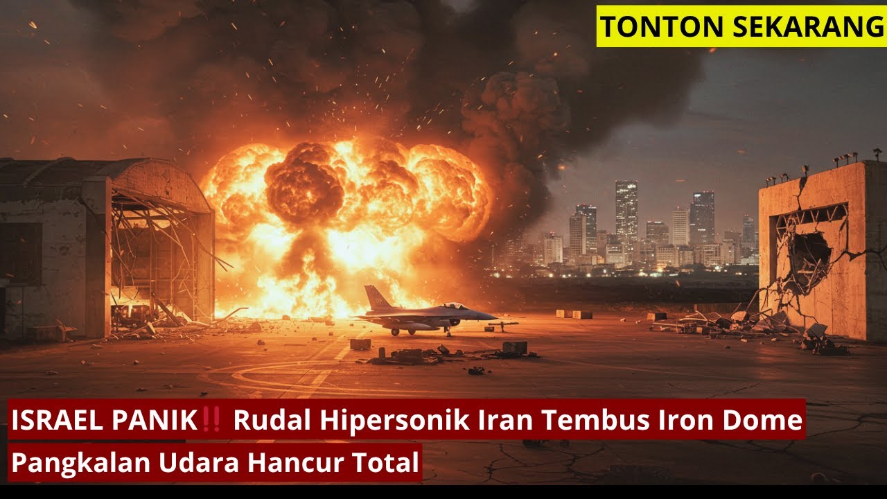 ISRAEL PANIK‼️ Rudal Hipersonik Iran Tembus Iron Dome, Pangkalan Udara Hancur Total