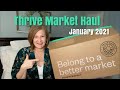 Thrive Market Haul | January 2021 | Thrive Market First Impressions