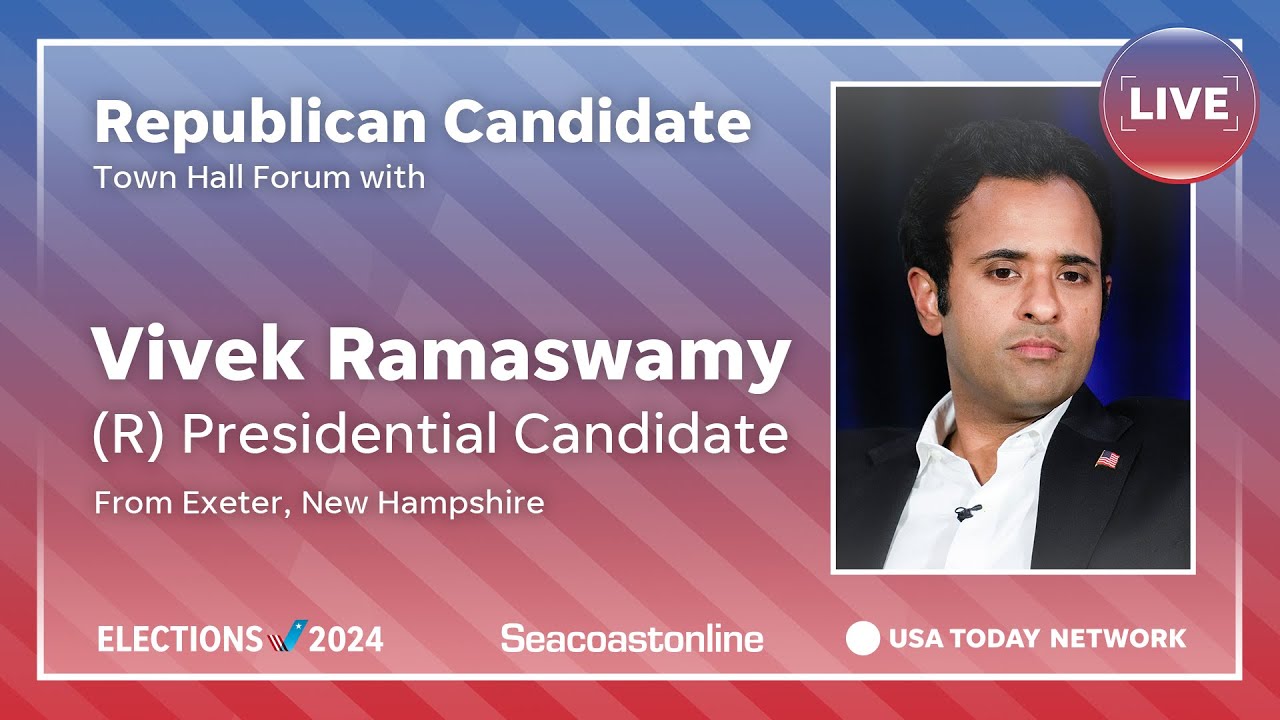 Watch: Vivek Ramaswamy answers voters’ questions in New Hampshire town hall